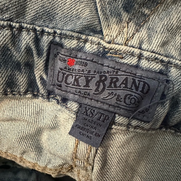 Lucky Brand Floral Embroidered Paula Boyfriend Overalls XS - Picture 6 of 7